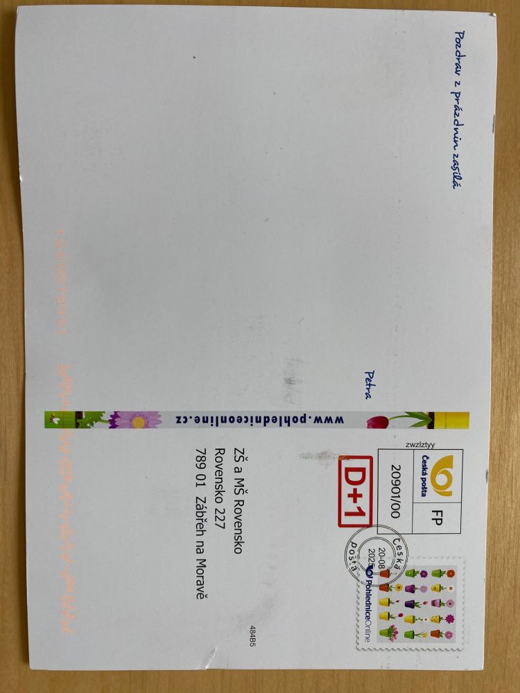 Pozdravy z prázdnin