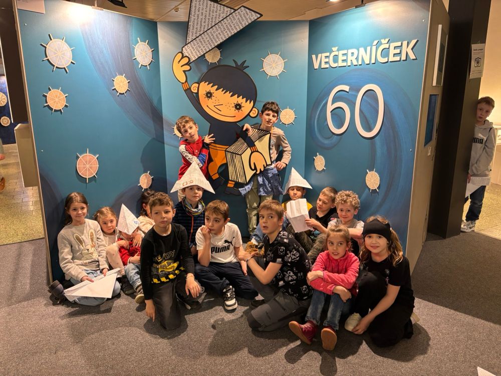 Druháci na výletě za Večerníčkem